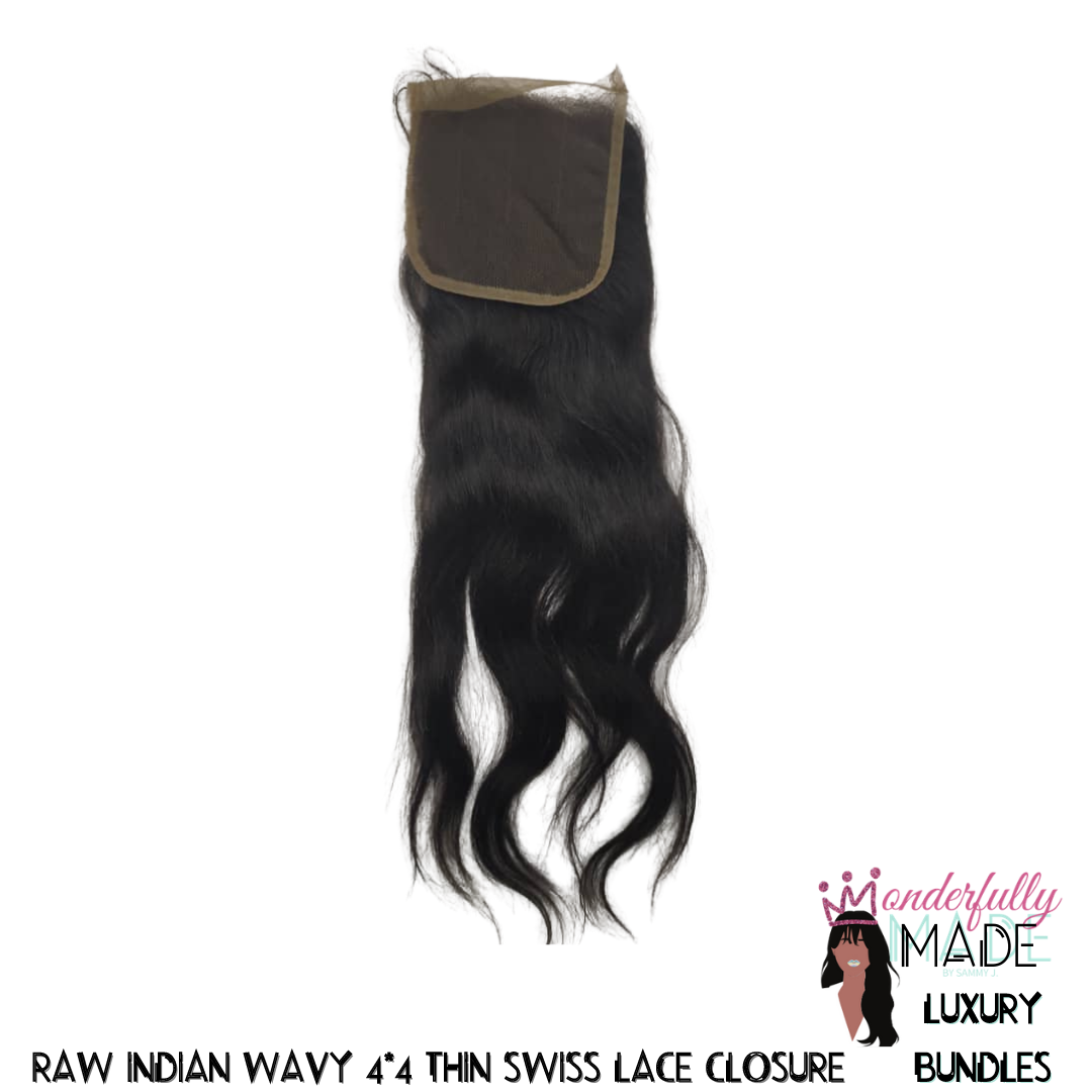 Wonderfully Made Luxury Raw HD 5*5 Lace Closures